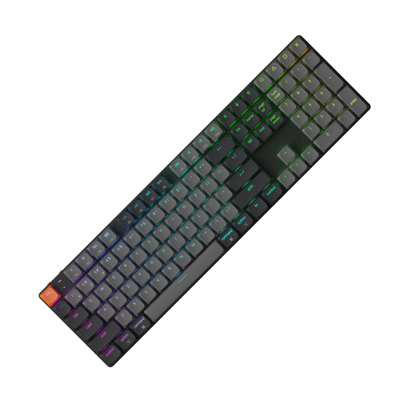 Keychron K5 Full Size RGB Backlight Wireless Mechanical Keyboard Version 2 - Black/Grey (Low Profile Mechanical Switch)