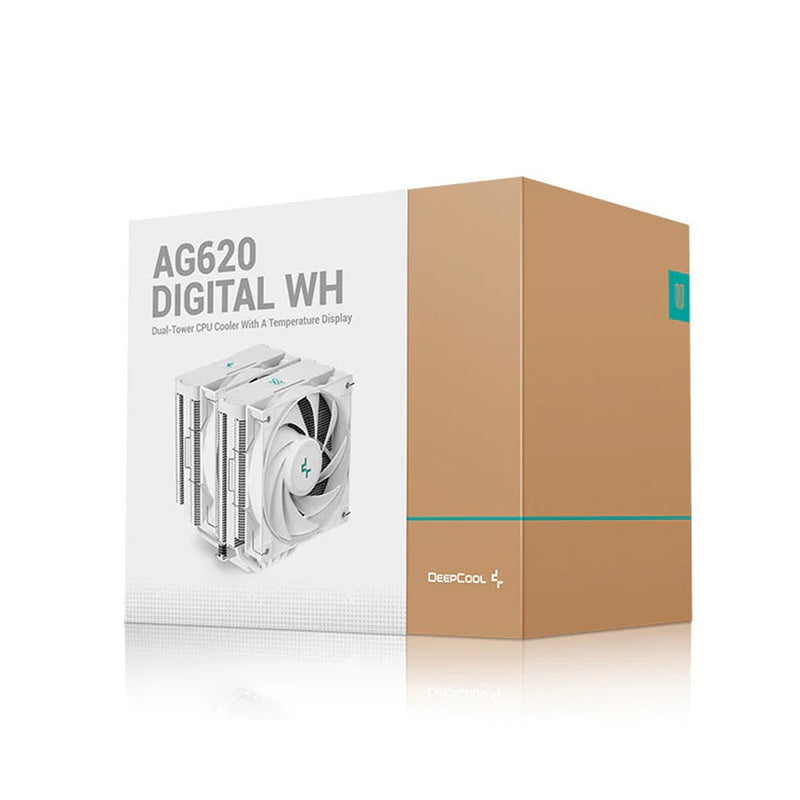 Deepcool AG620 Digital Dual-Tower CPU Cooler With A Display