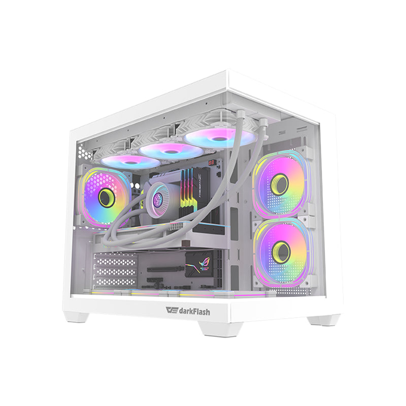 DarkFlash C285MP V2 Exquisite mATX PC Case Tempered