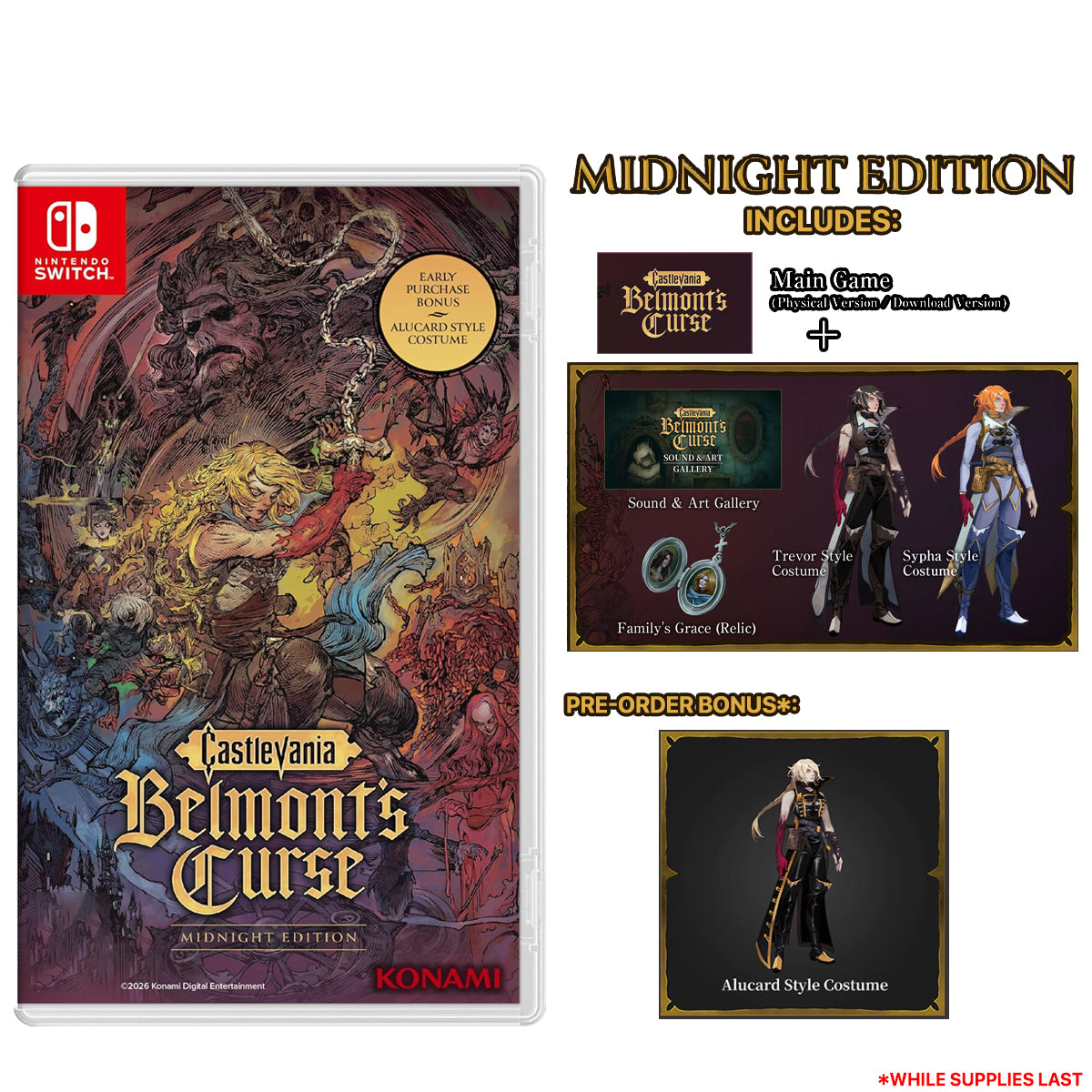 Castlevania Belmonts Curse Midnight Edition
