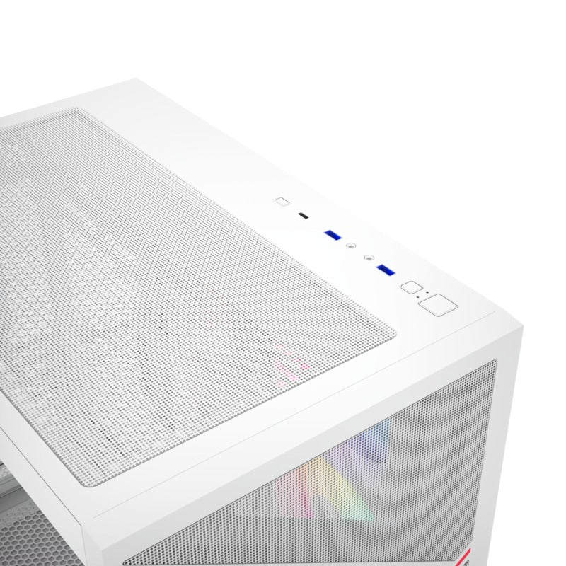 XYZ Qubex ATX PC Case with 4 Pre-Installed 120mm Pulsar ARGB Fans 
