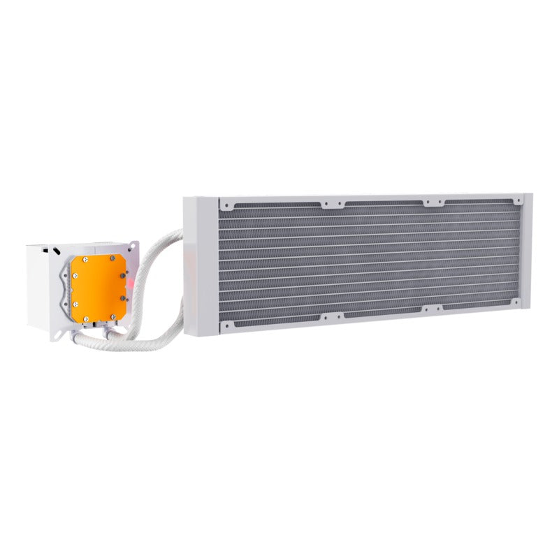 XYZ HydroTemp 360 ARGB Liquid Cooler with Temperature Display (Black, White)