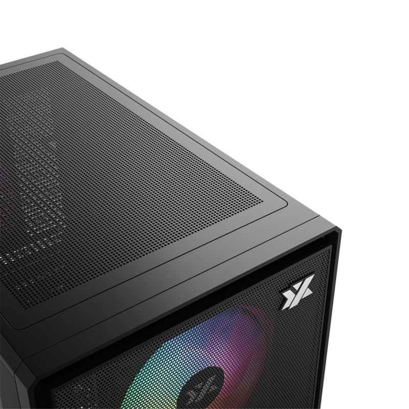 XYZ Airone 100 X Mesh ATX PC Case with 6 Pre-installed 120mm ARGB Fans