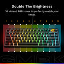 Glorious GMBK 75% Customizable RGB Wired Gaming Keyboard (Black)