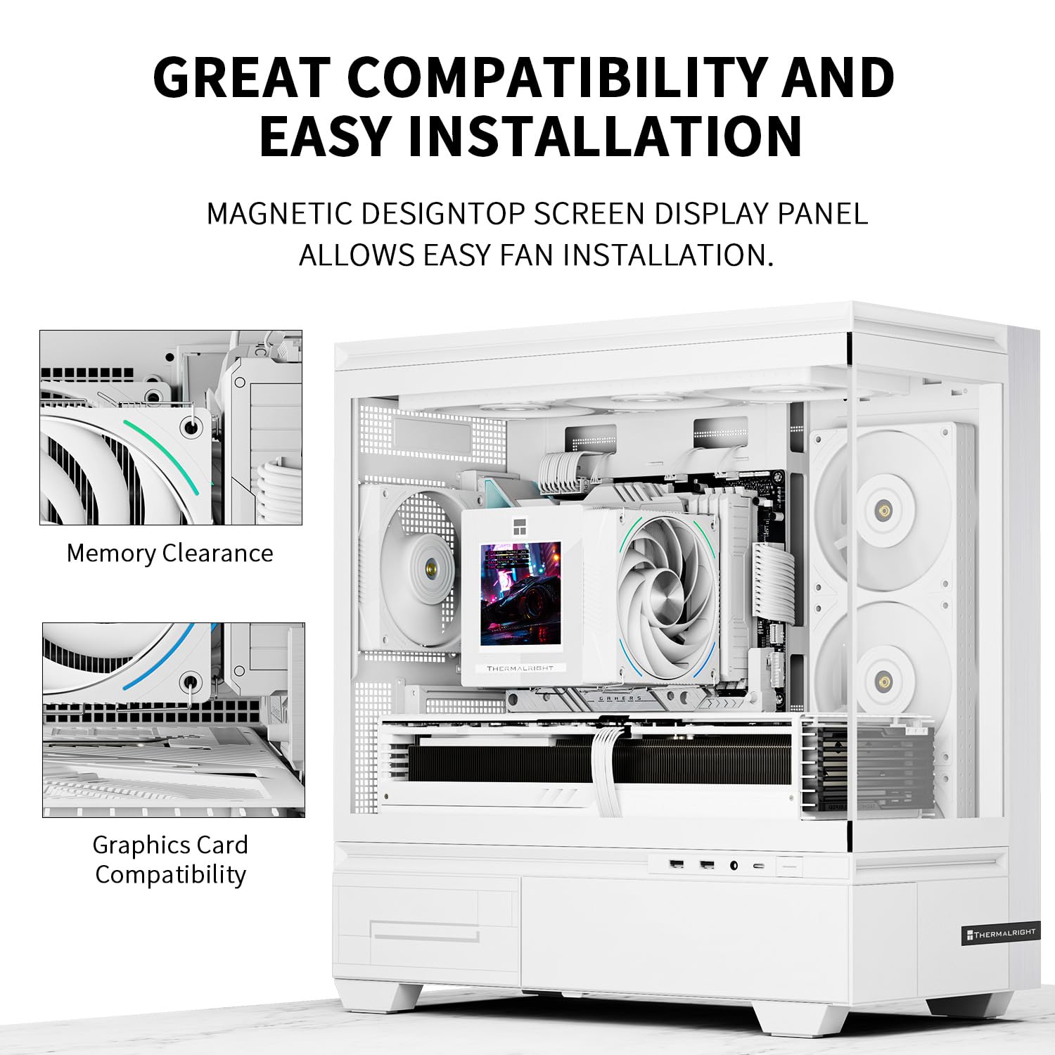 Thermalright Phantom Spirit 120 Vision Dual Tower CPU Air Cooler (Snow)