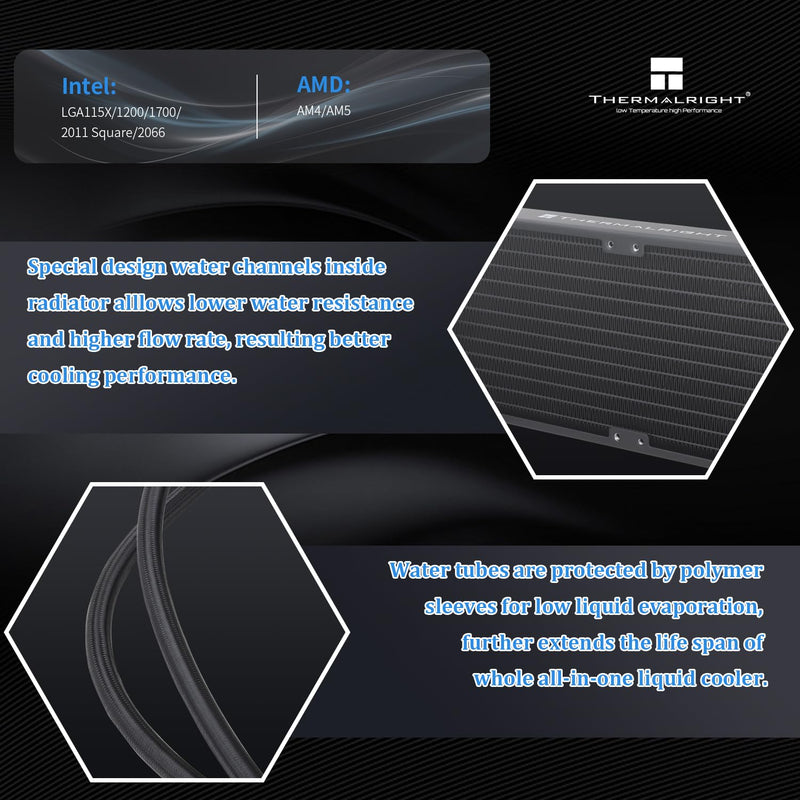 Thermalright Aqua Elite 240 ARGB V3 AIO CPU Liquid Cooler