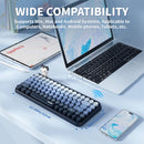 Ajazz 308I 84-Keys Bluetooth Wireless Membrane Keyboard (Mist Blue)