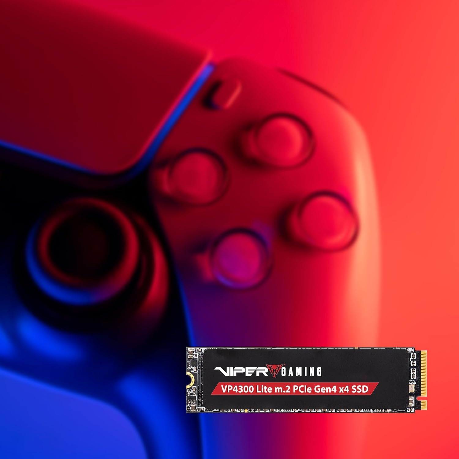 Patriot Viper Gaming VP4300 Lite 1TB PCIe Gen4 x4 M.2 2280 7400MB/s Read & 6400MB/s Write