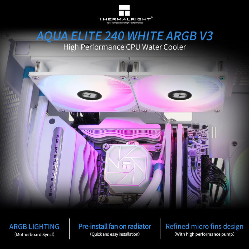 Thermalright Aqua Elite 240 ARGB V3 AIO CPU Liquid Cooler