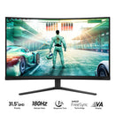 Philips Evnia 32M2C3500L/96 31.5" QHD (2560x1440) 180Hz 1ms GTG Fast VA Curved Gaming Monitor with Tilt Adjustment (Black)