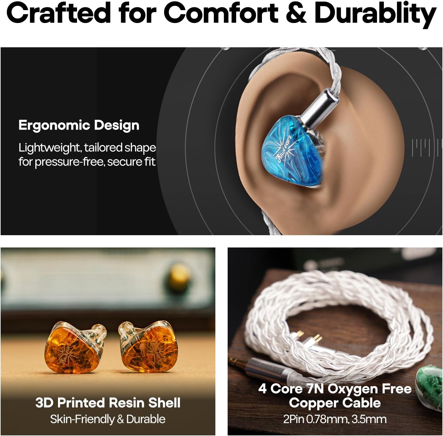 Kiwi Ears Orchestra Lite Performance Custom 8BA in-Ear Monitor