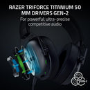 Razer BlackShark V3 Wireless Competitive Esports Gaming Headset with Ultra-Low Latency (Black)