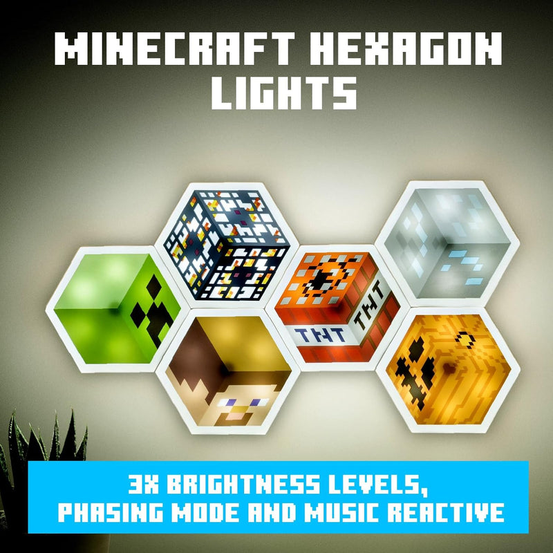 Paladone Minecraft Hexagon Led Lights (PP11392MCF)