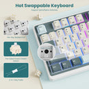 Royal Kludge RK-N99 Tri-Mode RGB 98 Keys Hot Swappable Mechanical Keyboard Moon