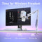 Maono DM40 Pro S Wireless RGB Condenser Gaming Desktop Microphone with Boom Arm 