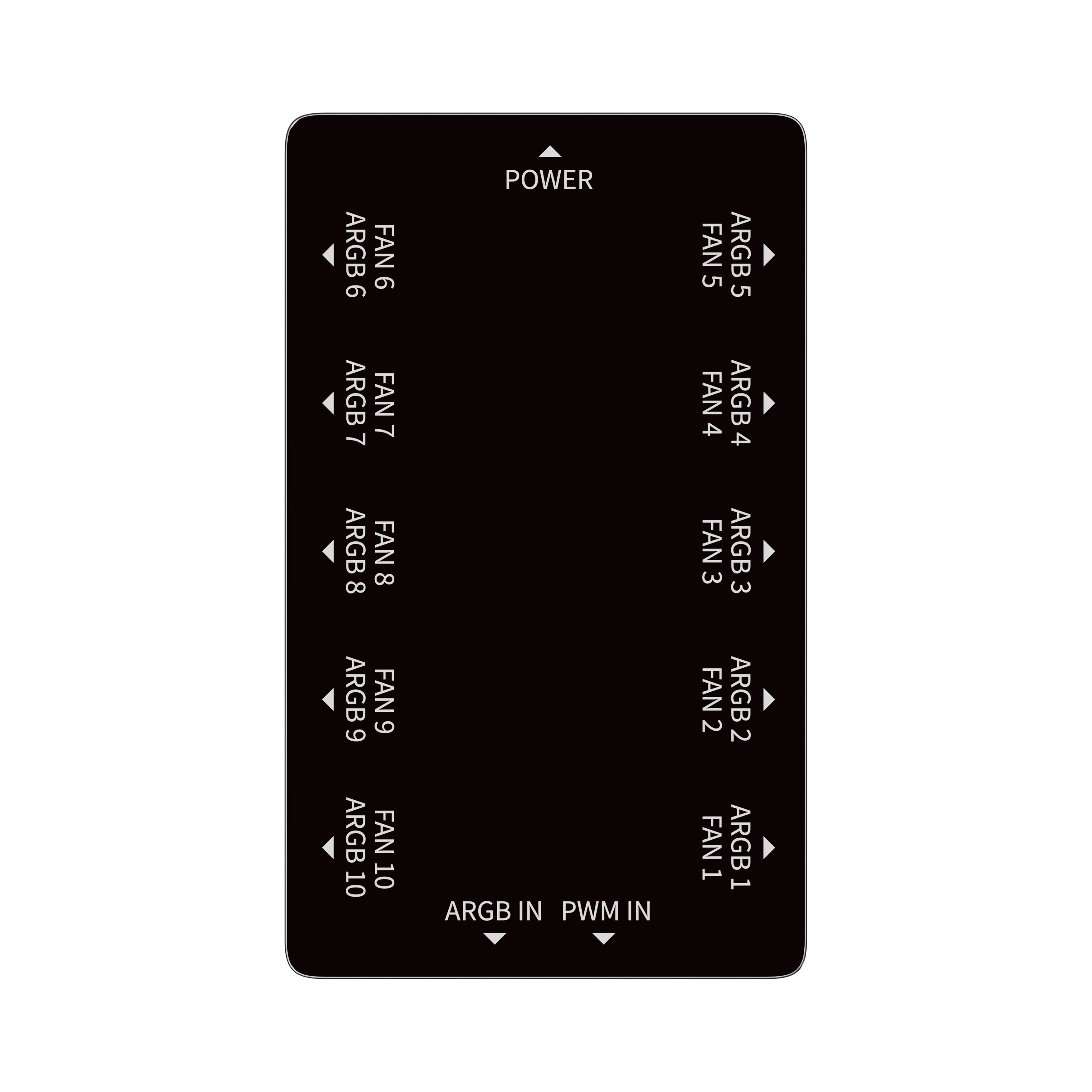 Ocypus Delta EH10 ARGB Lighting & Fan Speed Controller (Black) 