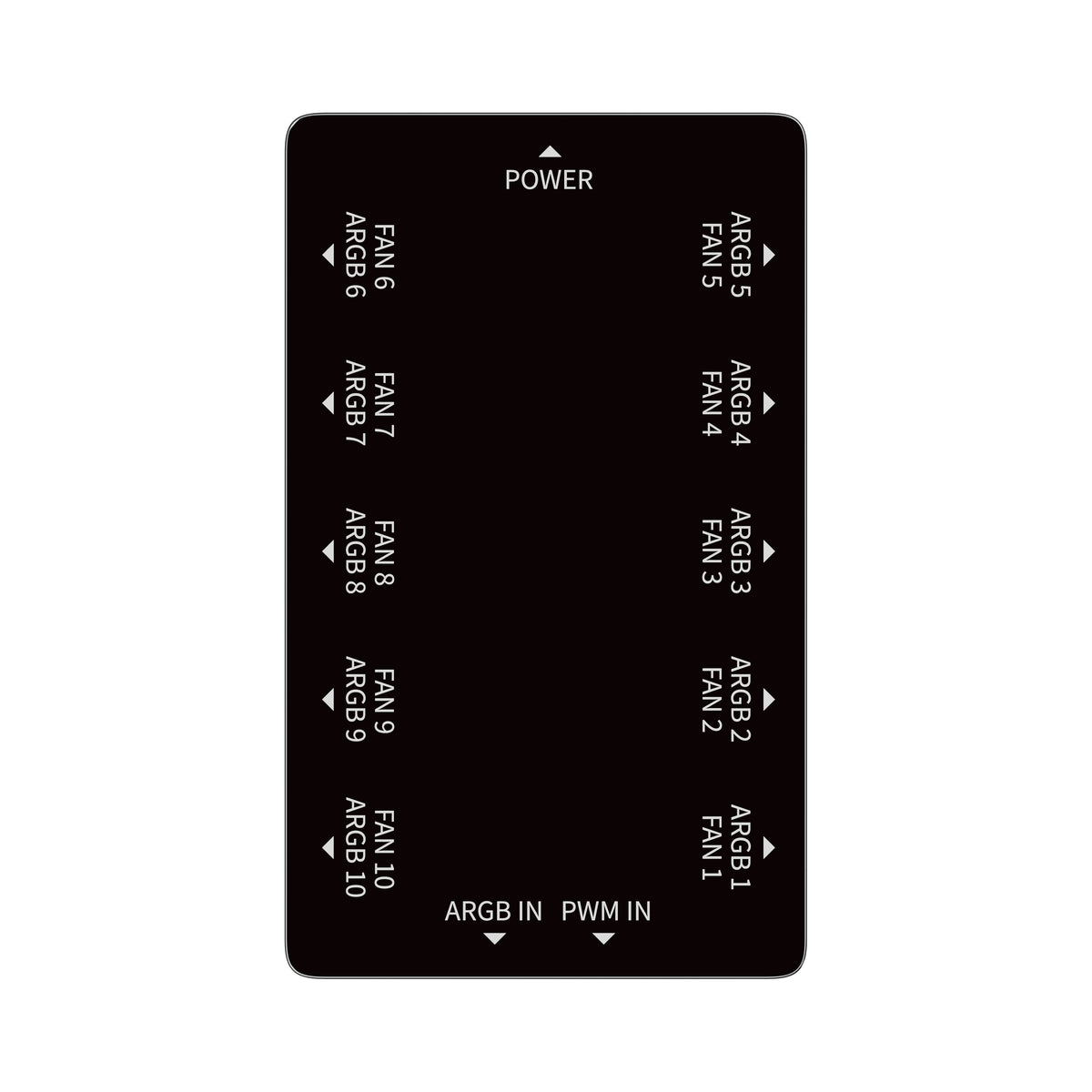 Ocypus Delta EH10 ARGB Fan Hub Controller (Black)