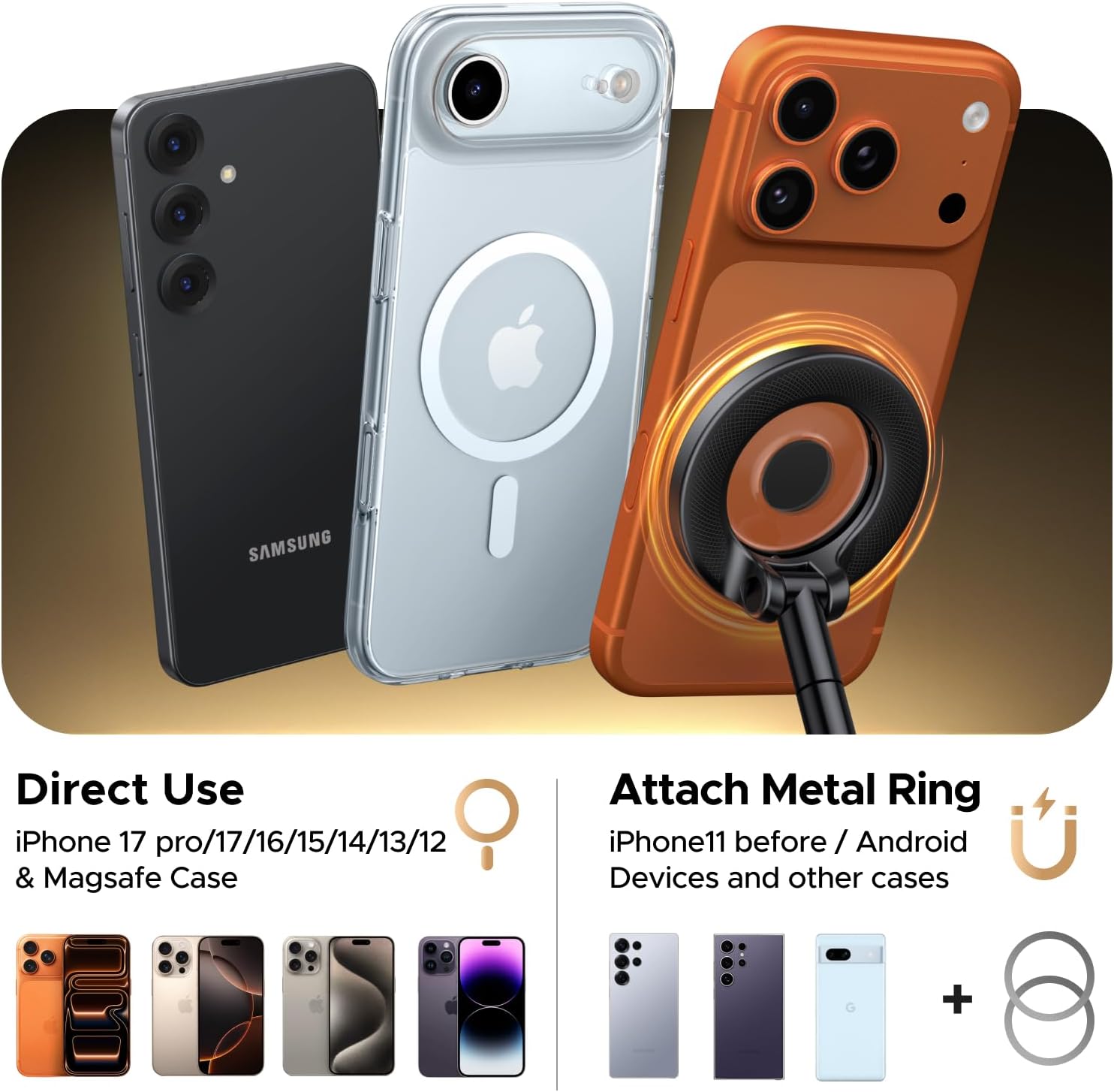 Ugreen Suction Cup Magnetic Phone Mount (Black)