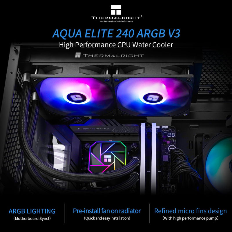Thermalright Aqua Elite 240 ARGB V3 AIO CPU Liquid Cooler