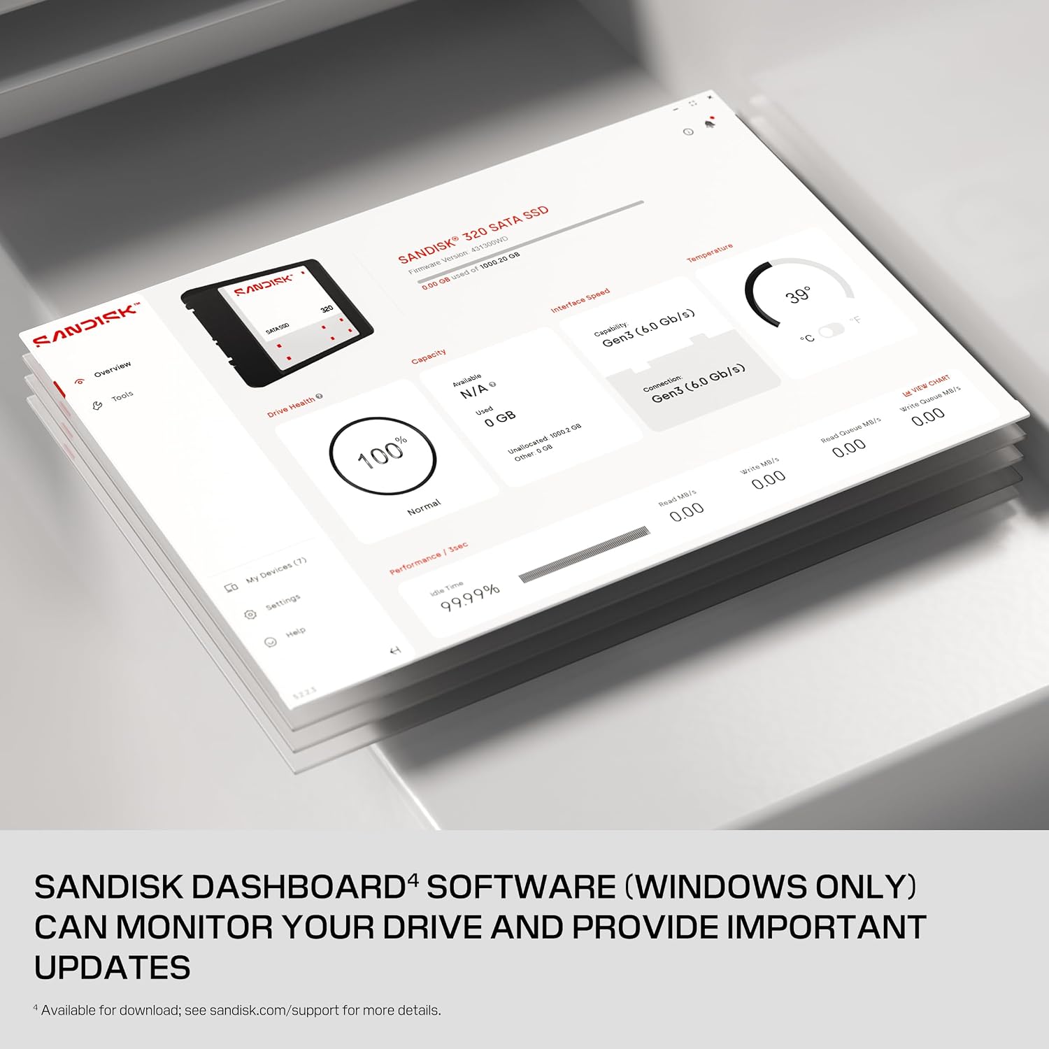 Sandisk 320 500GB SATA 2.5" 545MB/s Read Internal SSD