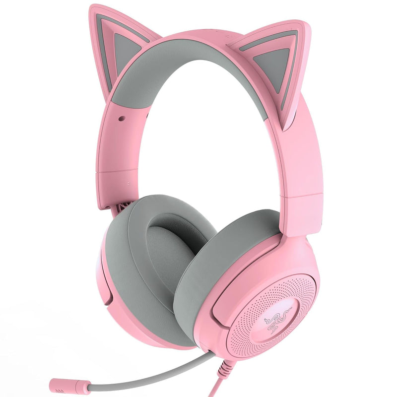 Razer Kraken Kitty V3 X Wired Kitty Headset for Gaming (Black, Quartz, White)