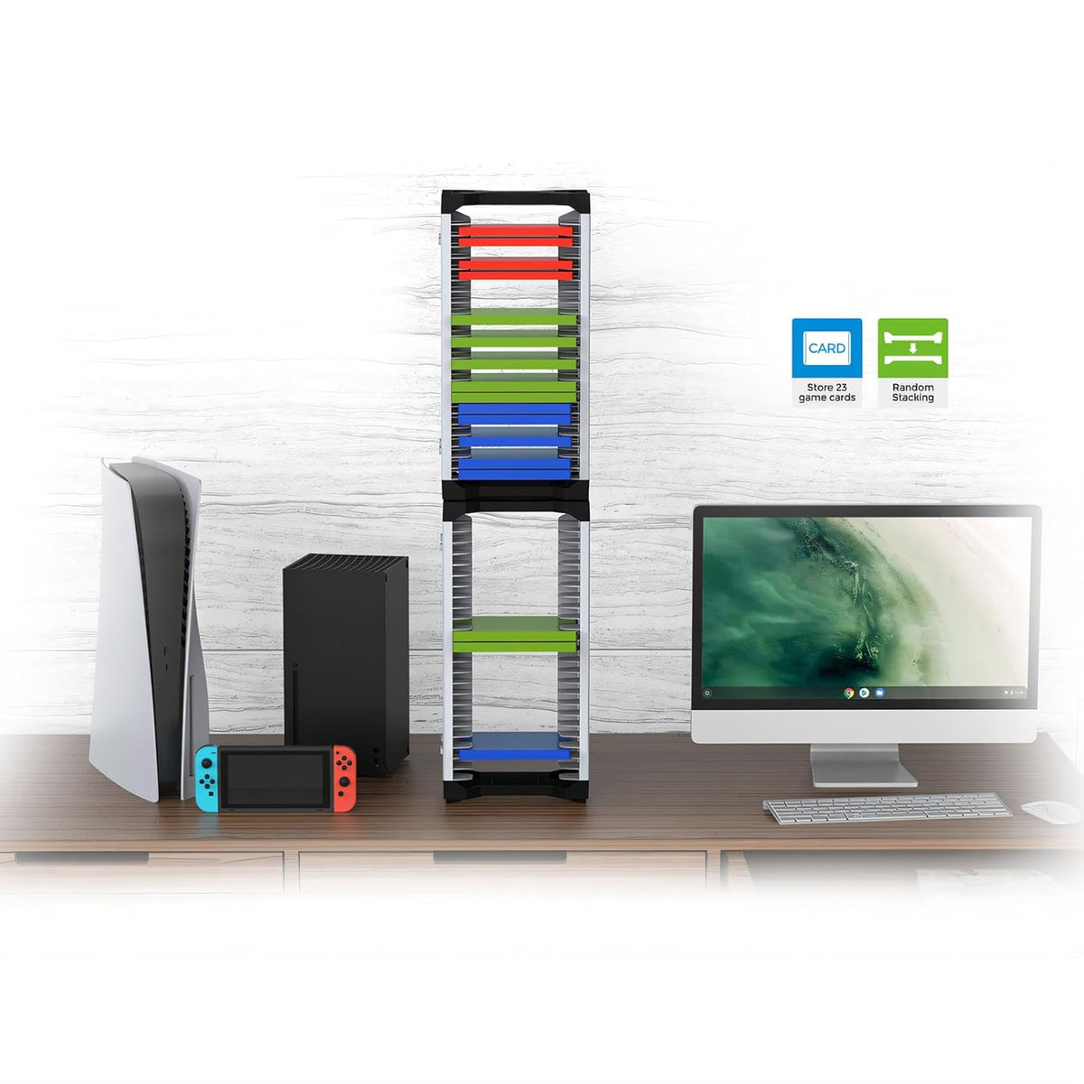 Dobe Storage Stand For P-S / X-B / N-S Game Card Box TY-2847B