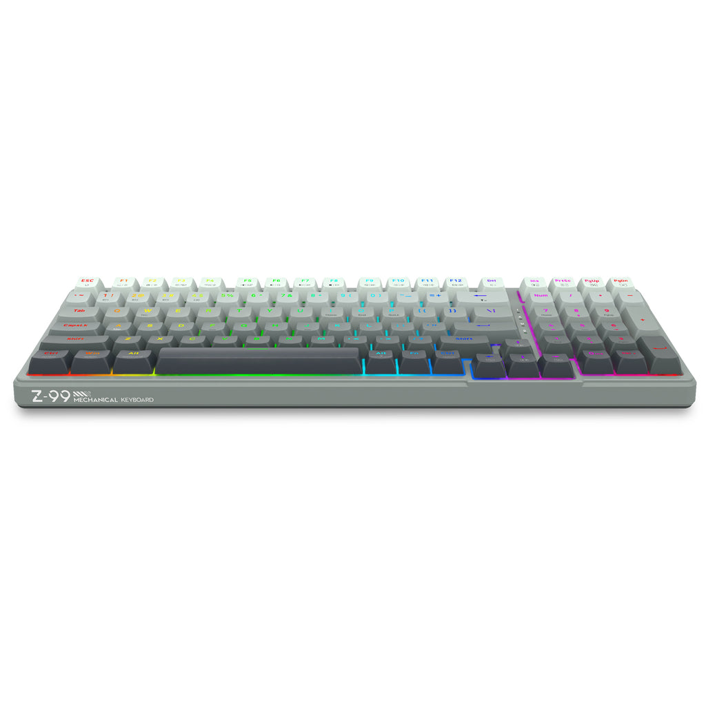E-Yooso Z-99 Tri-Mode RGB 99-Keys Mechanical Keyboard Gradient Grey ...