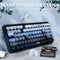 Ajazz 308I 84-Keys Bluetooth Wireless Membrane Keyboard (Mist Blue)