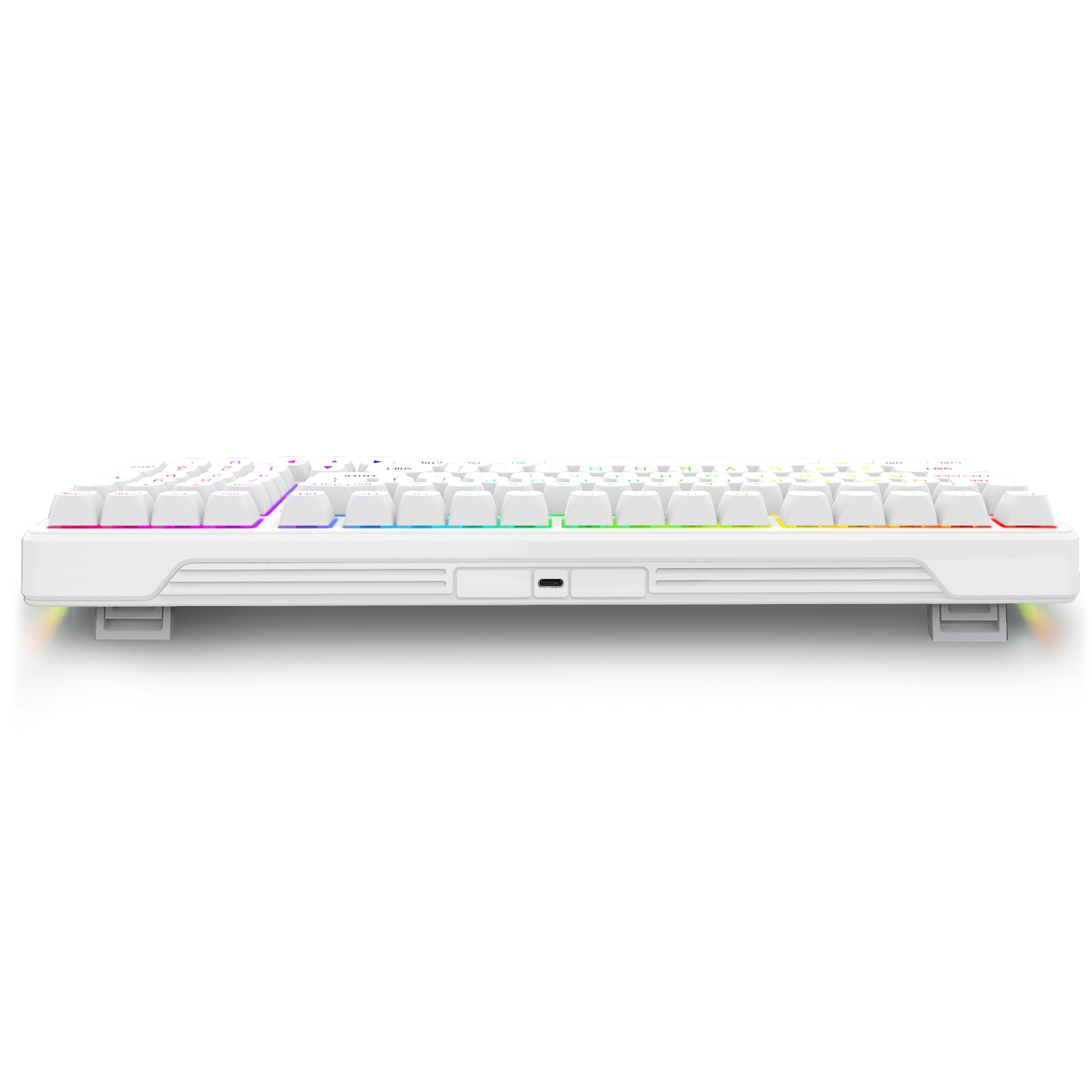 E-Yooso Z-99 RGB 99-Keys Wired Mechanical Keyboard White | DataBlitz