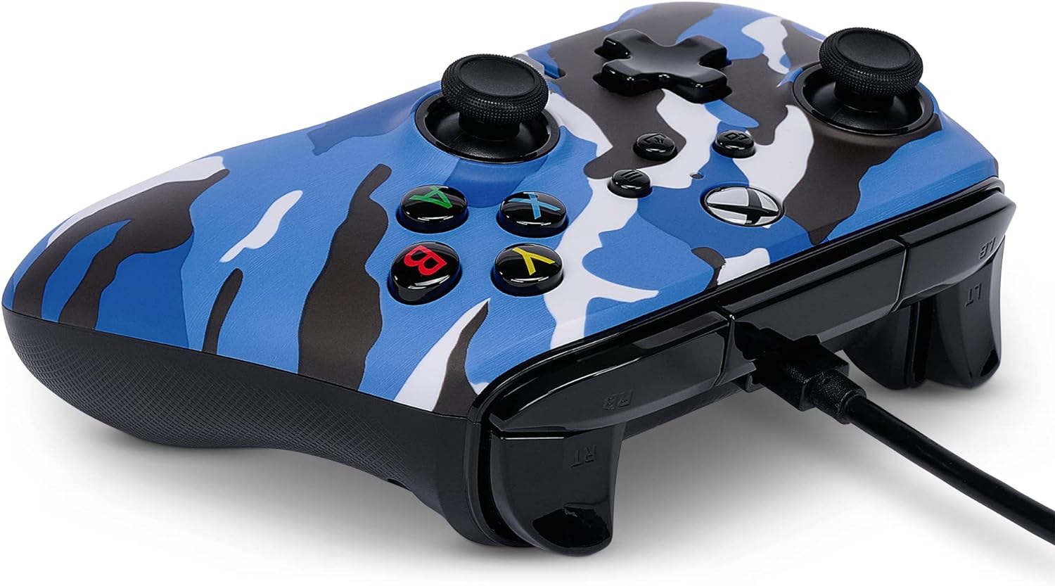 Power A Xbox Enhanced Wired Controller Blue Camo For Xbox 