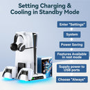 PS5 Cooling Stand With Dual Controller Charger For PS5 Digital & Disc Editions (NG-P5235X-01)