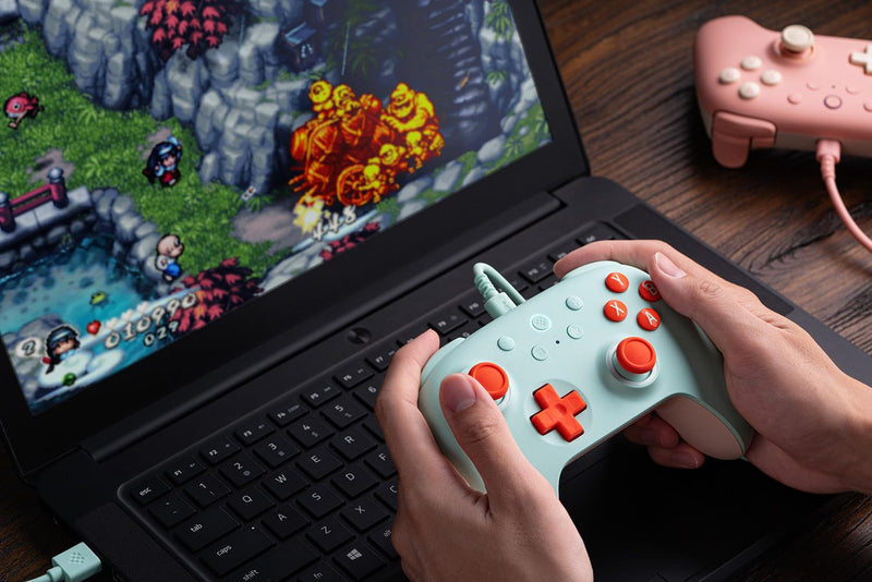 8Bitdo Ultimate 2C Wired Controller for Windows/ Android/ Raspberry Pi (82CD) (Green Edition, Peach Edition, Purple Edition, Mint Edition)