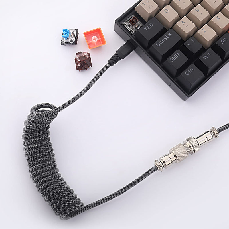 Custom Mechanical Keyboard Coiled Cable USB 3.1 Type C – Redragonshop