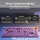 Nuphy Node75 High-Profile Hot-Swappable 82-Key Tri-Mode Wireless Mechanical Keyboard (Light Pink)