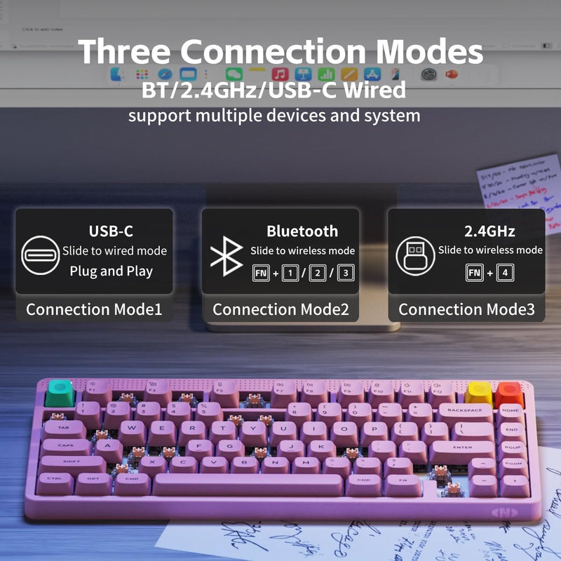 Nuphy Node75 High-Profile Hot-Swappable 82-Key Tri-Mode