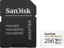 Sandisk High Endurance 256GB MICROSDXC Card With Adapter For Dash CAMS & Home Security Cameras