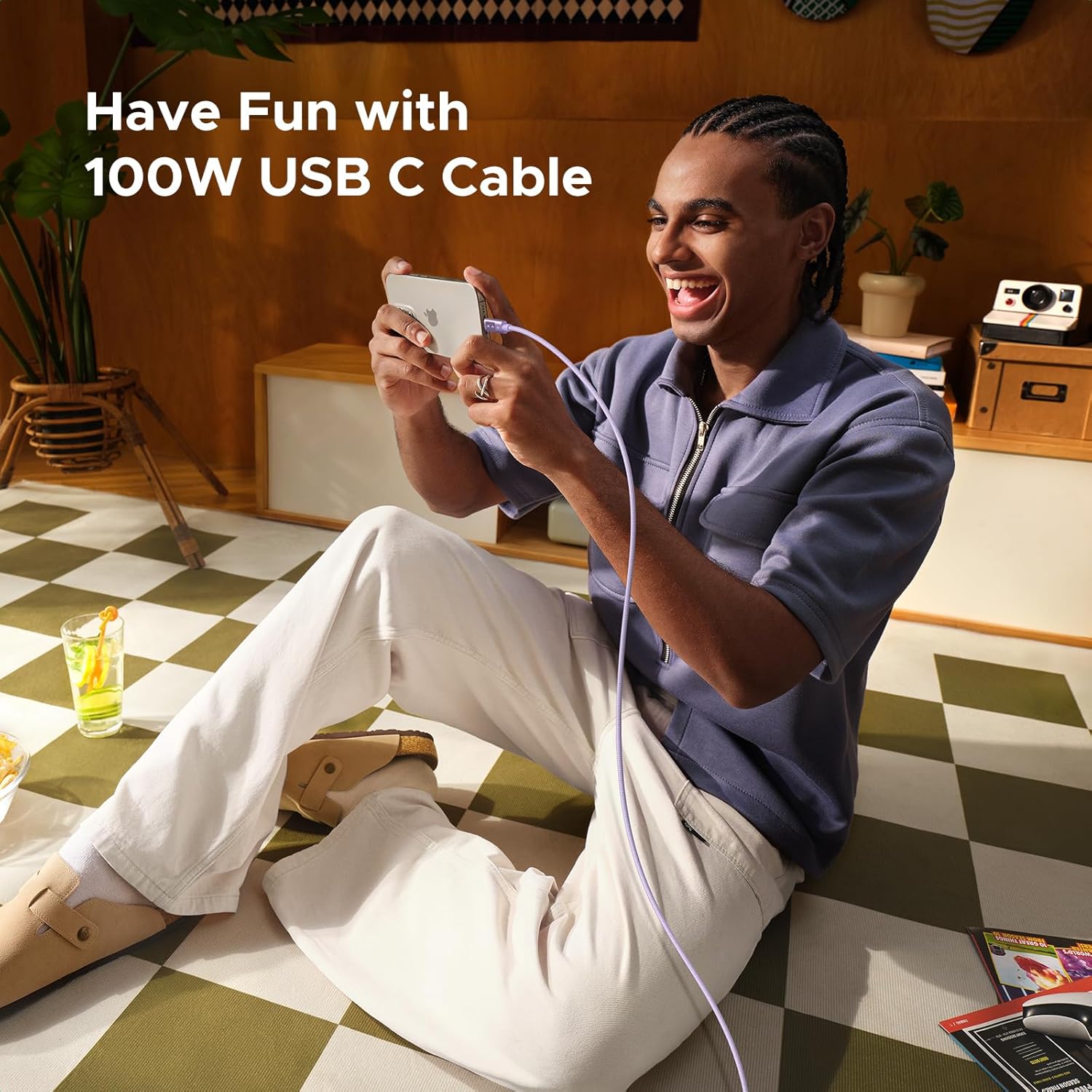 Ugreen Uno USB-C To USB-C PD 100W Fast Charging Cable - (Purple) | DataBlitz