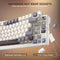 Royal Kludge RK-L98 Tri-Mode RGB 101 Keys Hot Swappable Mechanical Keyboard Sandalwood Brown