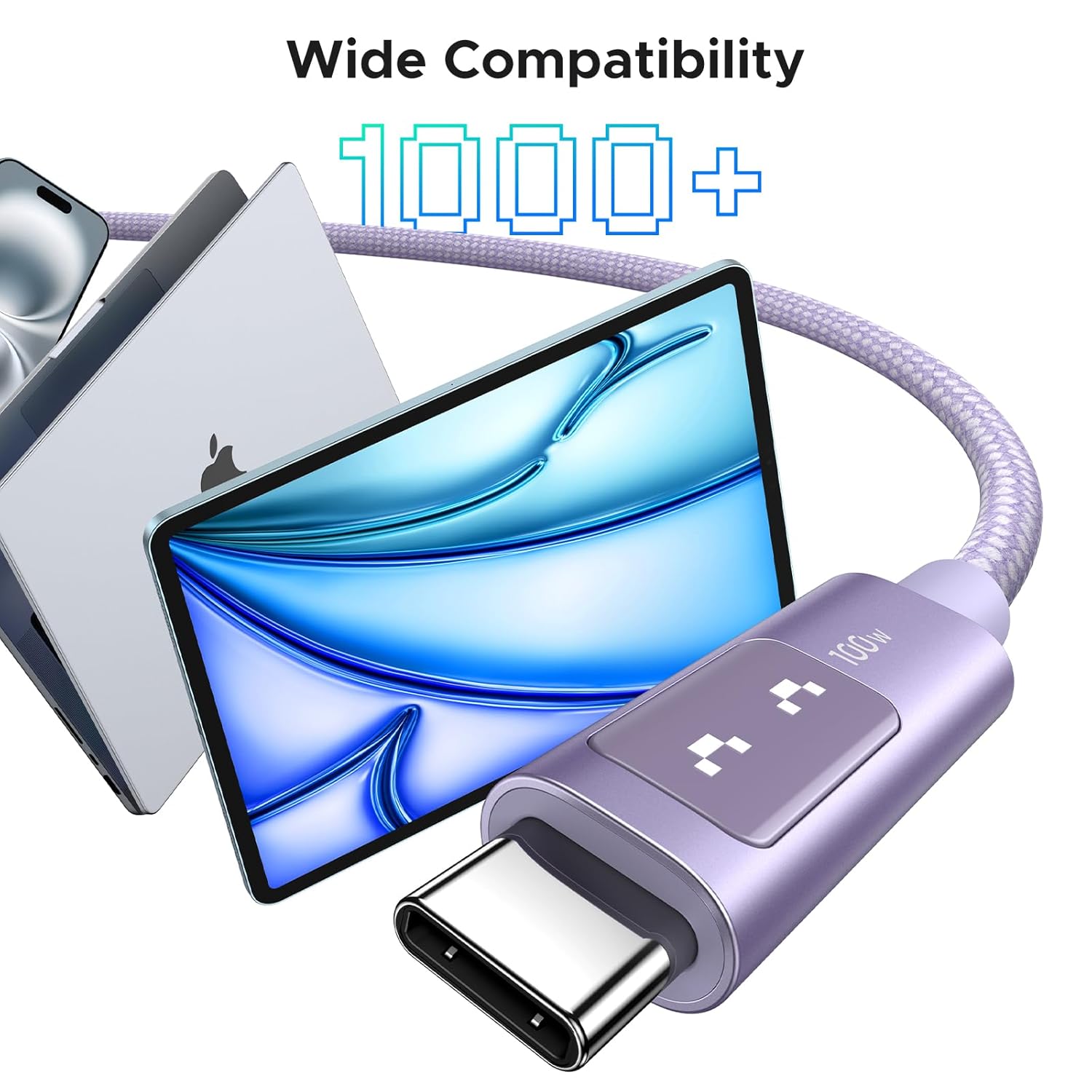 Ugreen Uno USB-C To USB-C PD 100W Fast Charging Cable - (Purple) | DataBlitz
