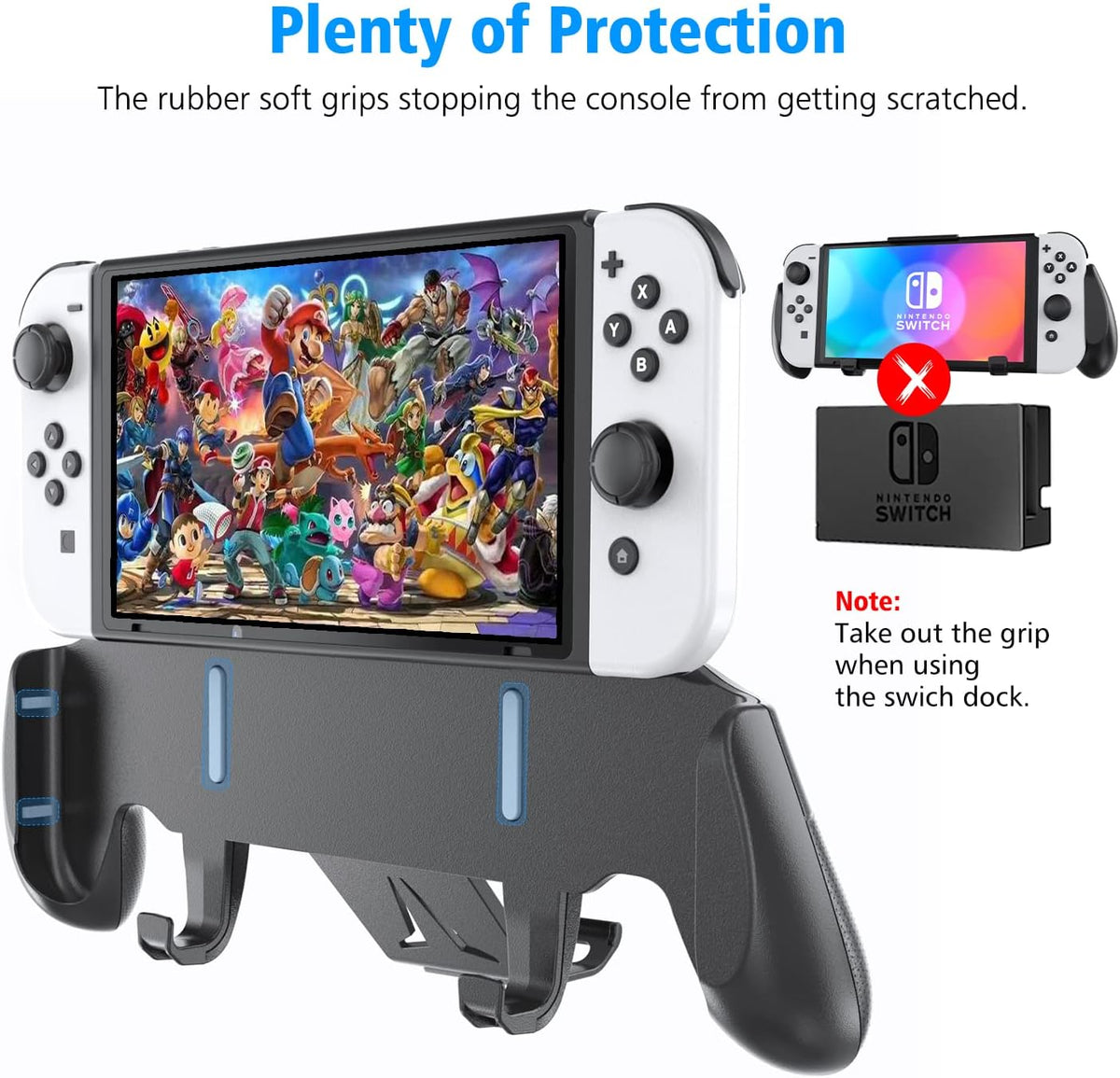 OIVO Asymmetrical Grip with Adjustable Stand