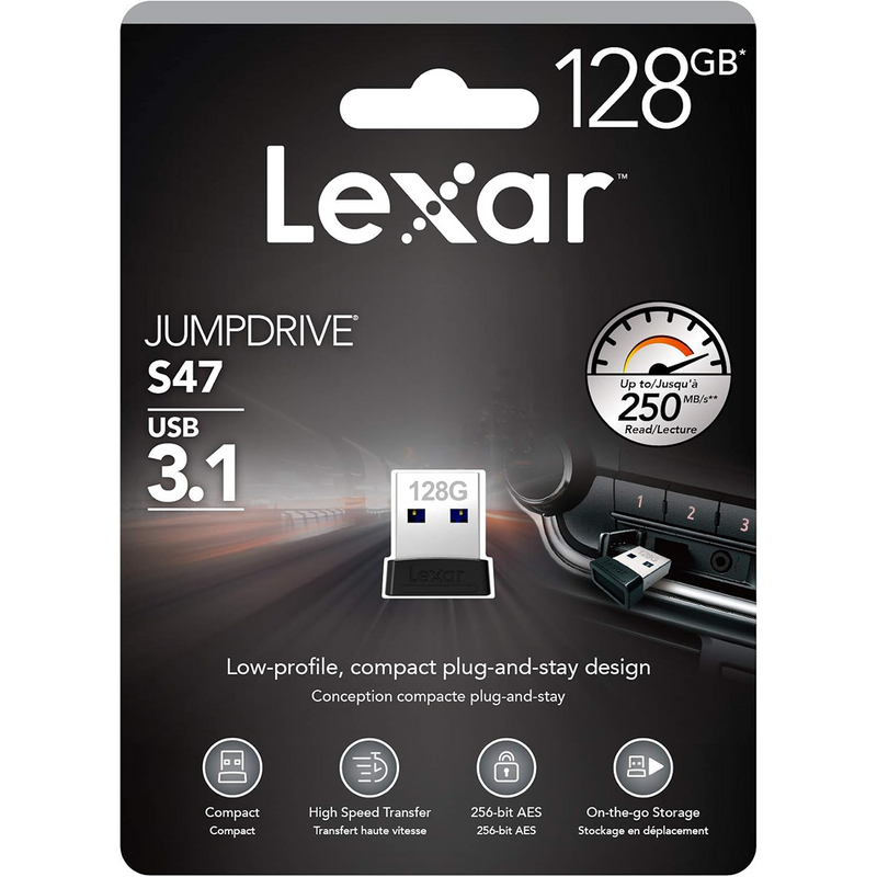 Lexar JumpDrive S47 USB 3.1 Type-A 250MB/s Read Flash Drive