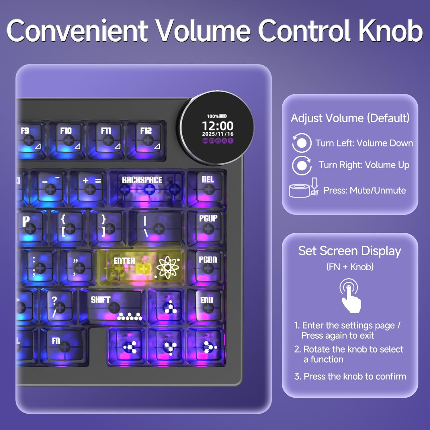 Ajazz AK820 V2 Pro RGB Tri-Mode Mechanical Keyboard
