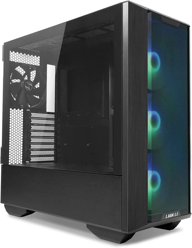 LIAN LI LANCOOL 216RW White 2x 160mm ARGB Fans Included Steel Tempered  Glass ATX Mid Tower Computer Case
