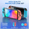IINE Transparent PC Back Case + Silicone Joy-Pad Case Blue/ Orange for Nintendo Switch 2 (L1091)