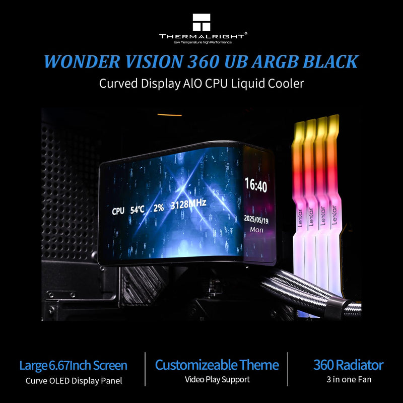 Thermalright Wonder Vision 360 UB ARGB AIO CPU Liquid Cooler