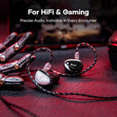 SIMGOT EG280 1DD + 1 Planar HiFi In-Ear Monitor for Gaming (Black)