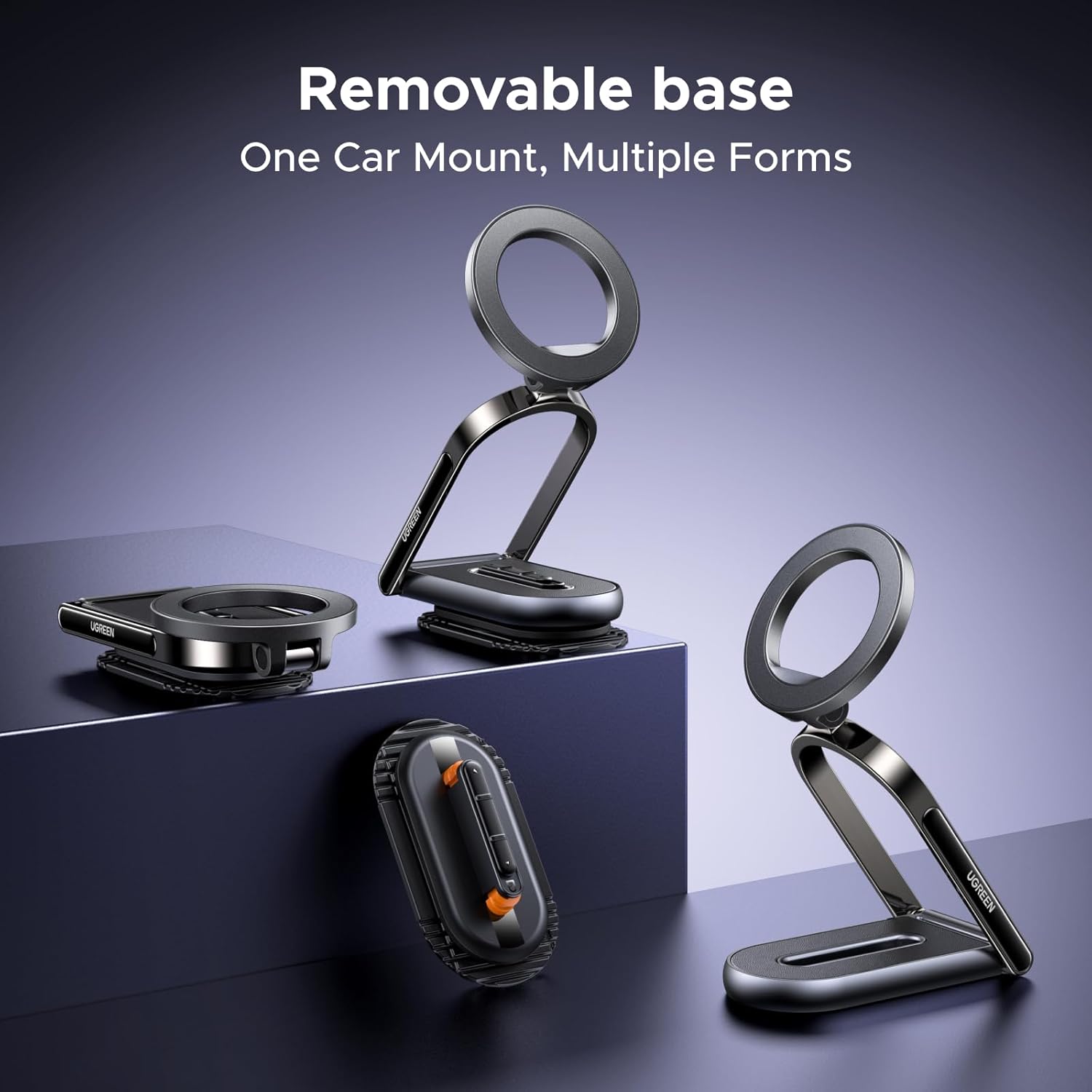 Ugreen Dashboard Magnetic Car Phone Mount (Black) (LP924/65186)