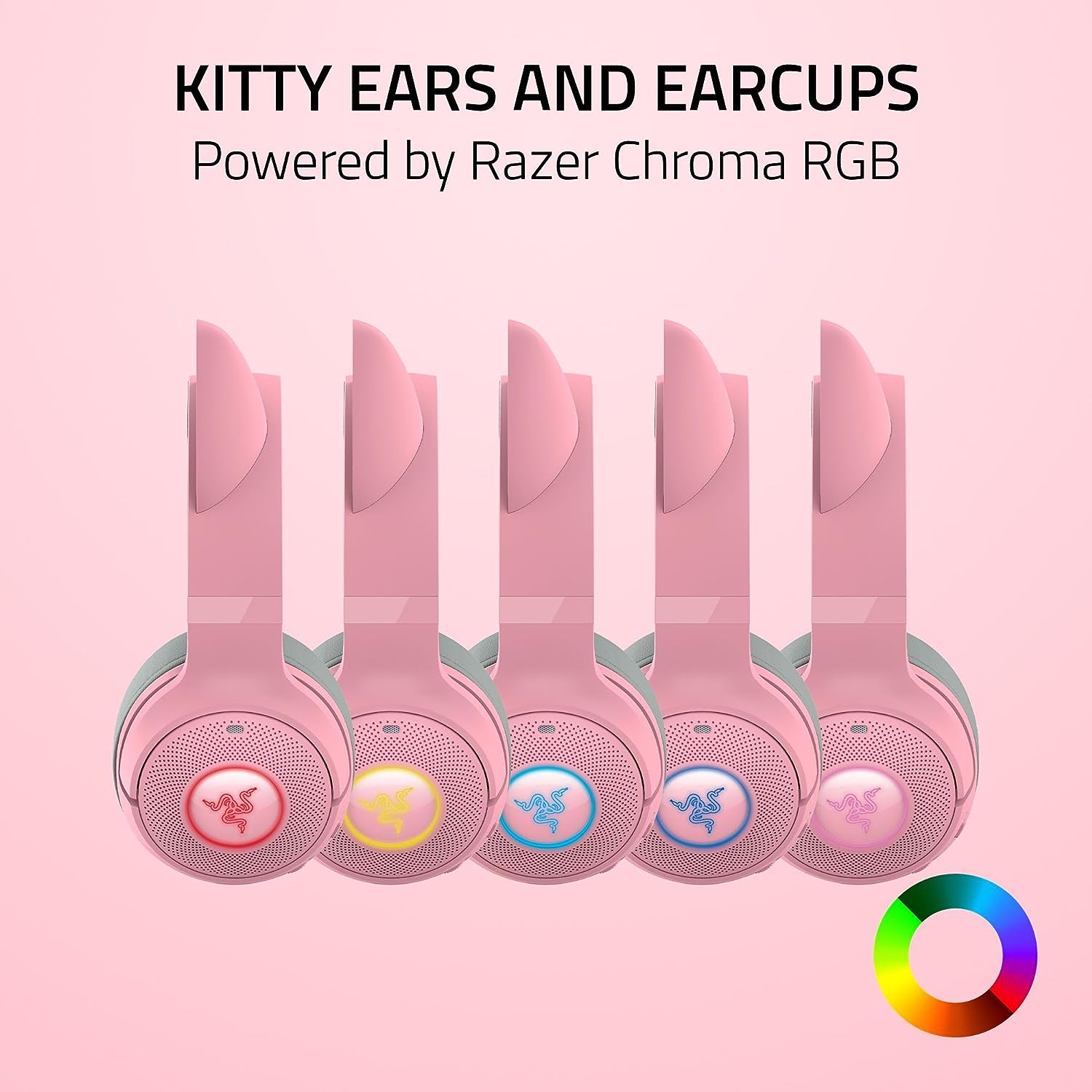 Razer Kraken Kitty V2 BT Wireless Bluetooth RGB Headset w/ Kitty Ears | DataBlitz