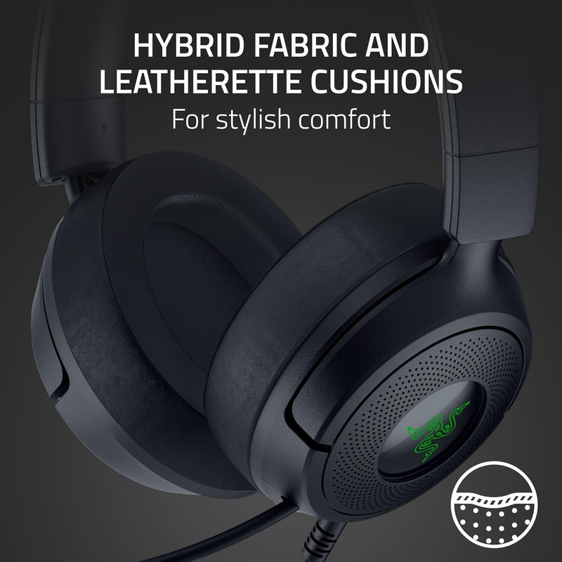 Razer Kraken Kitty V3 X Wired Kitty Headset for Gaming (Black, Quartz, White)