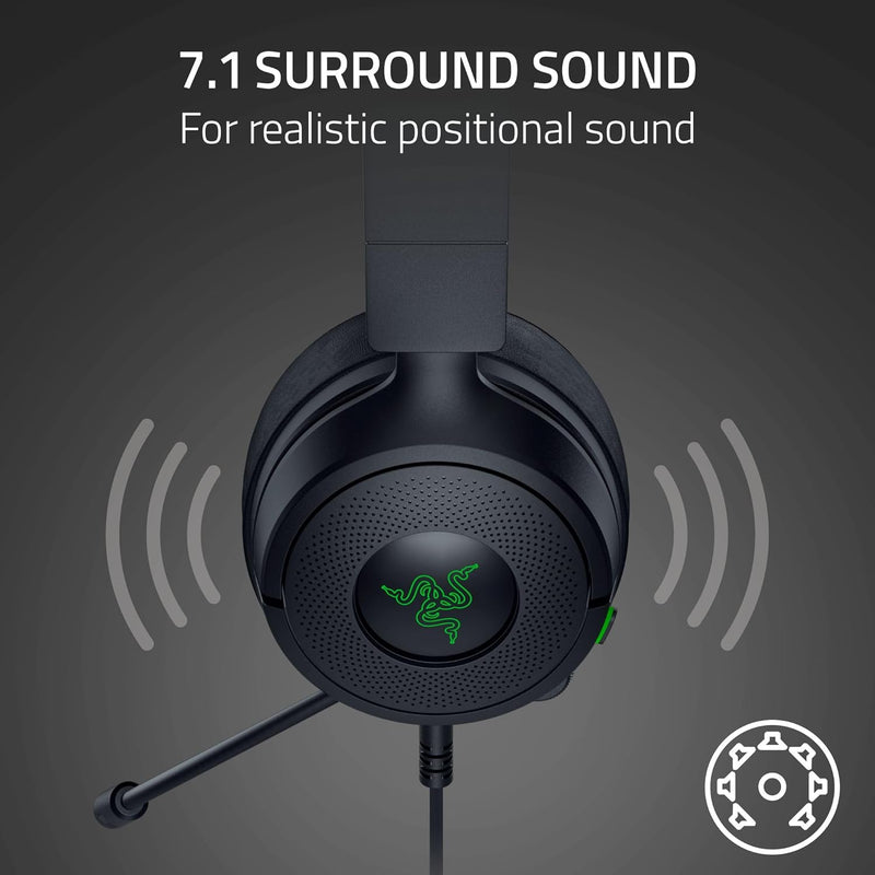 Razer Kraken Kitty V3 X Wired Kitty Headset for Gaming (Black, Quartz, White)